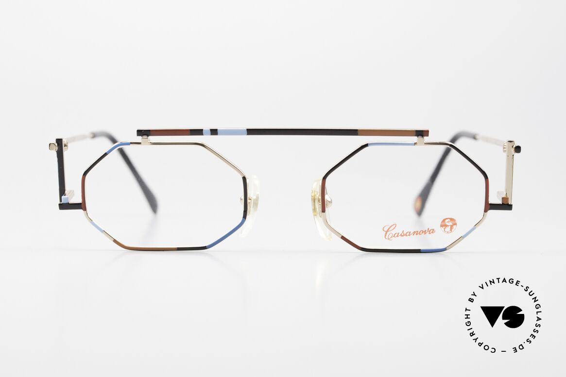 Casanova RVC2 Geometrische Brille Purismus, RVC ="RietVeld Collezione"; war ein niederl. Architekt, Passend für Herren und Damen