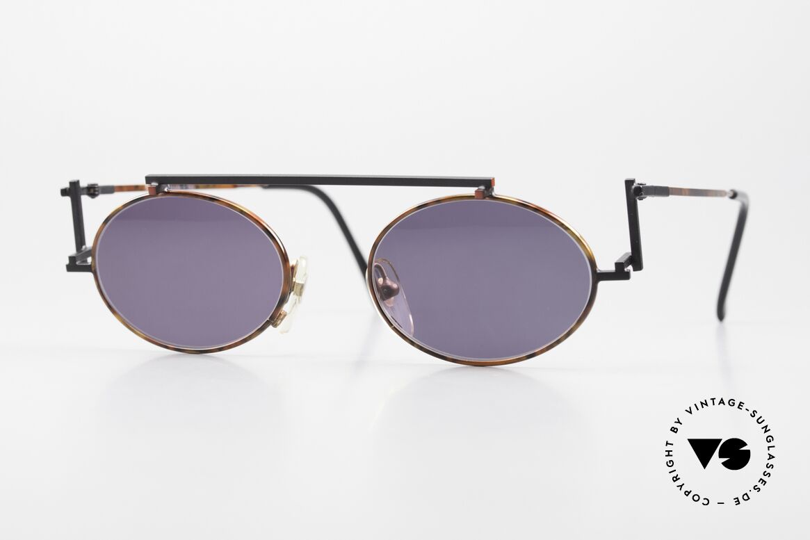 Casanova RVC4 Kunst und Architekten Brille, ovale Casanova RVC4 Sonnenbrille, Gr. 48/20, color 03, Passend für Herren und Damen