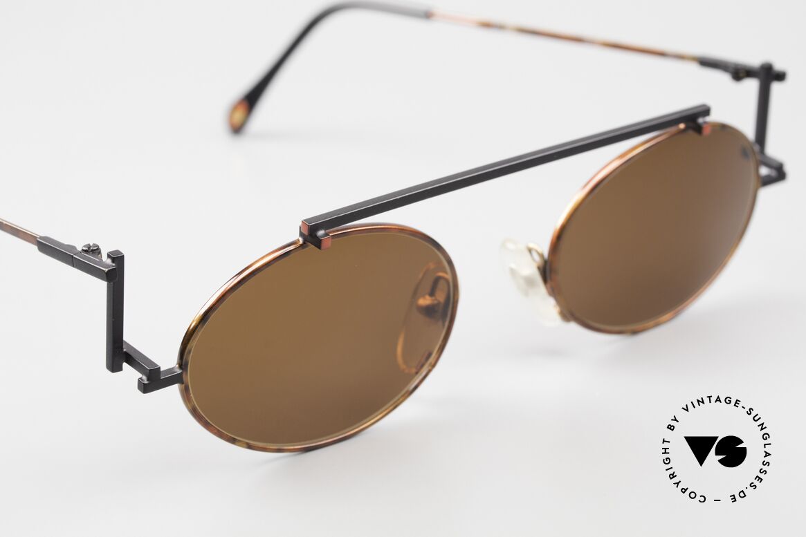 Casanova RVC4 Kunstbrille Bauhaus Style, Zerlegung aller Teile in geometrische & farbige Formen, Passend für Herren und Damen