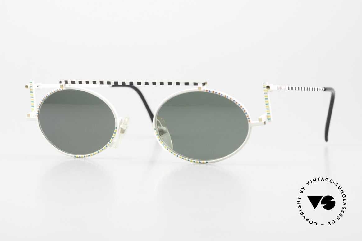 Casanova RVC4 Rietveld De Stijl Piet Mondrian, ovale Casanova RVC4 Sonnenbrille, Gr. 48/20, color 02, Passend für Herren und Damen