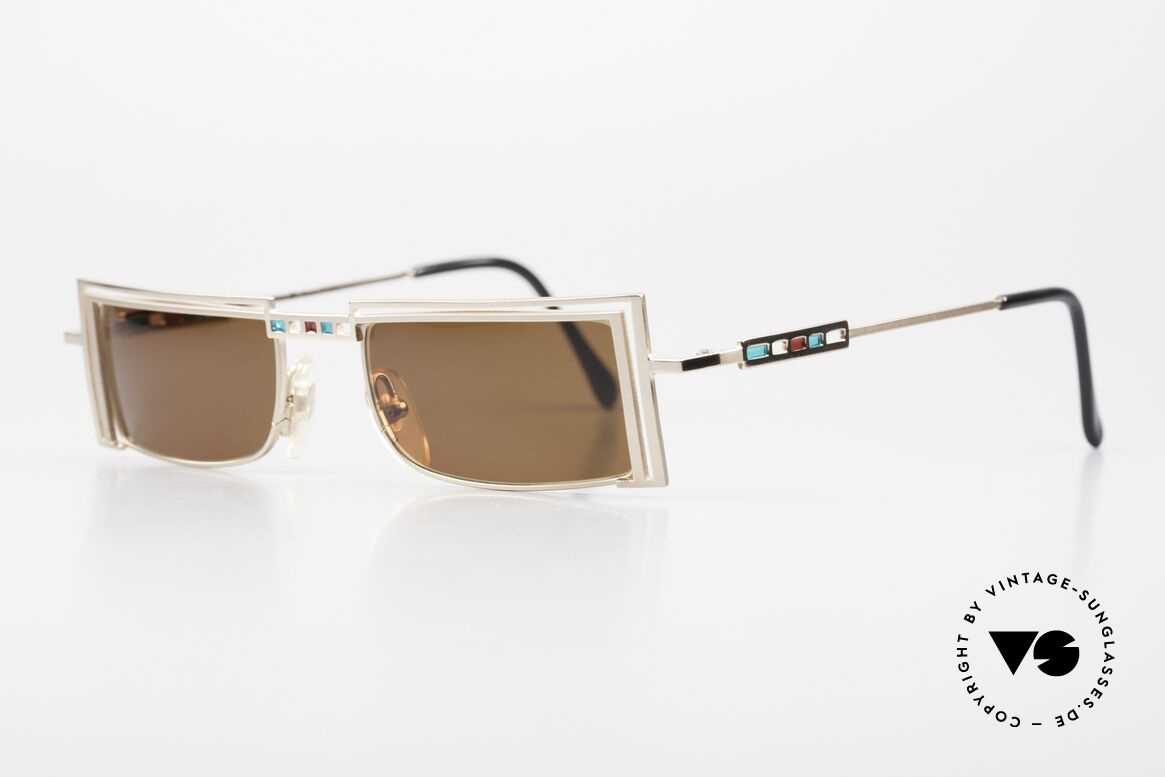 Casanova LC5 Sonnenbrille Jugendstil 90er, LC ="Liberty Collezione", was im Ital. "Jugendstil" ist, Passend für Herren und Damen