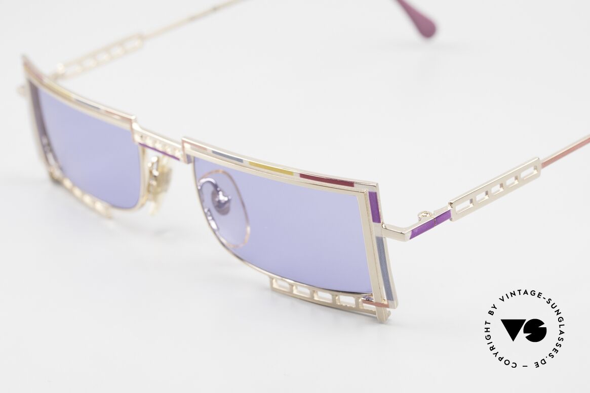 Casanova LC4 Sonnenbrille Eckig und Bunt, Rahmendesign & -farbe entsprechend der "Belle Epoque", Passend für Herren und Damen