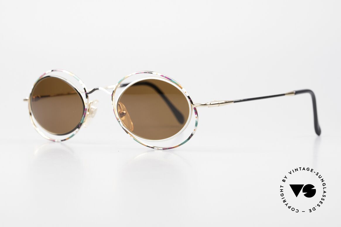 Casanova LC16 Verrückte Sonnenbrille Bunt, tolles Zusammenspiel: Farbe, Form und Funktionalität, Passend für Damen