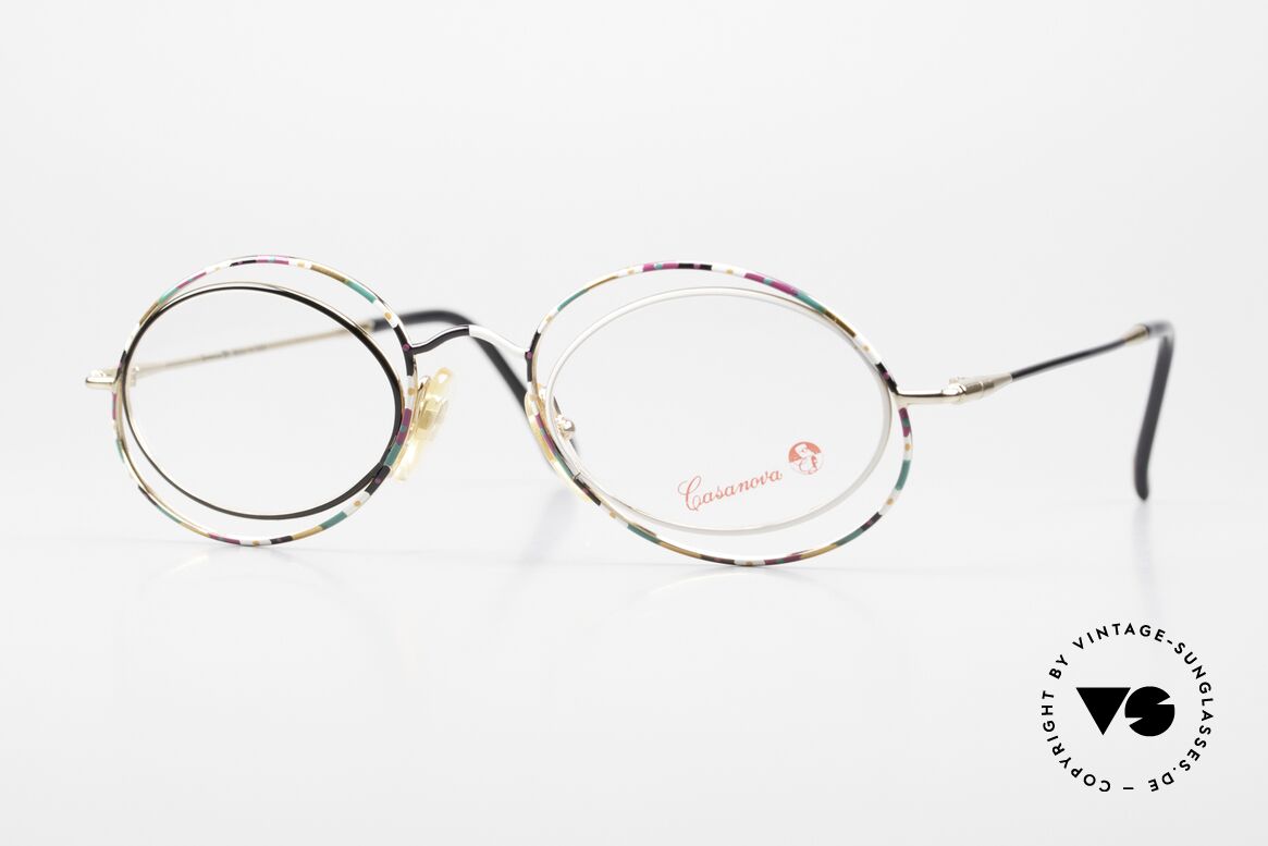 Casanova LC16 Damenbrille Verrückt Bunt, verrückte Casanova LC 16 Damenbrille; 46/20, col. 04, Passend für Damen