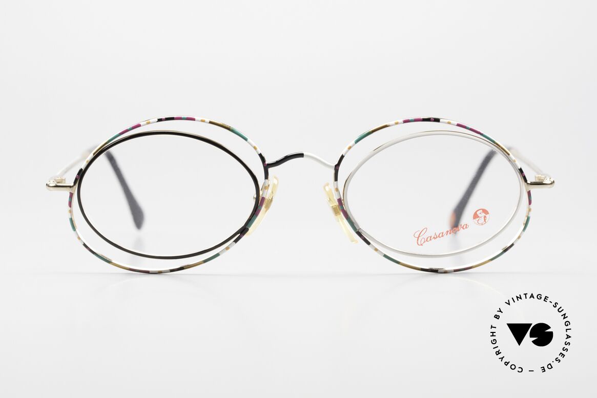 Casanova LC16 Damenbrille Verrückt Bunt, LC: "Liberty Collezione", was im Ital. "Jugendstil" ist, Passend für Damen