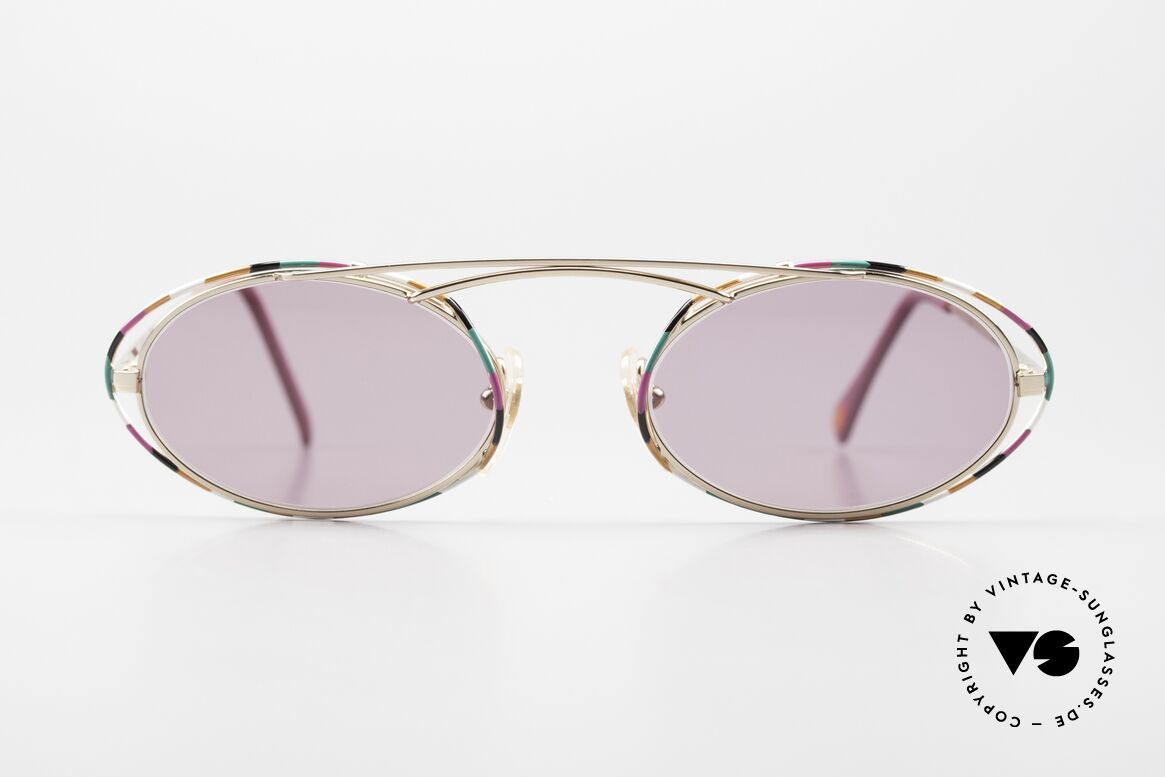 Casanova LC22 Jugendstil Sonnenbrille Lila, LC: "Liberty Collezione", was im Ital. "Jugendstil" ist, Passend für Damen