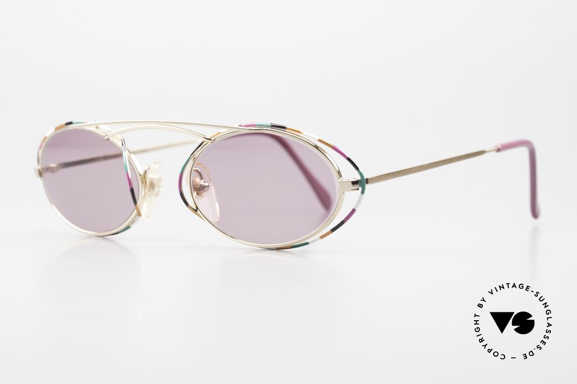 Casanova LC22 Jugendstil Sonnenbrille Lila, tolles Zusammenspiel: Farbe, Form und Funktionalität, Passend für Damen