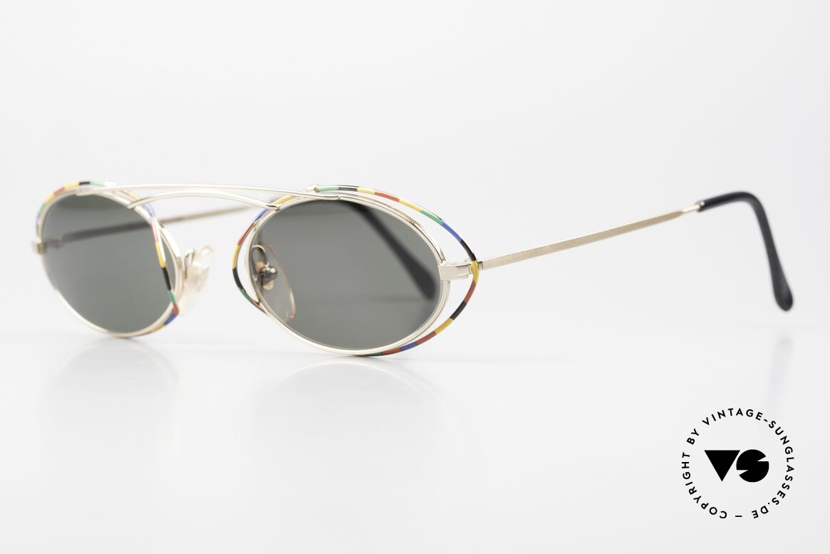 Casanova LC22 Jugendstil Sonnenbrille Bunt, tolles Zusammenspiel: Farbe, Form und Funktionalität, Passend für Damen