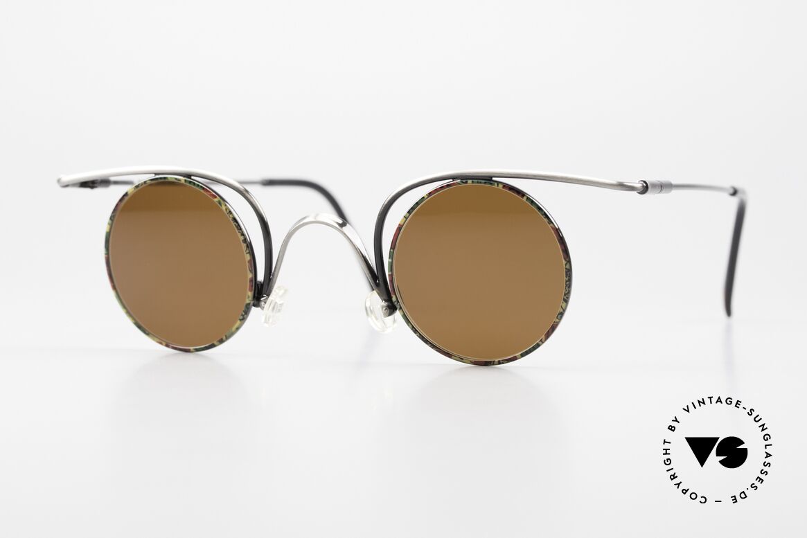 Casanova LC32 Runde Sonnenbrille Crazy, runde Casanova LC-32 Sonnenbrille; Gr. 36/32, col. 03, Passend für Herren und Damen