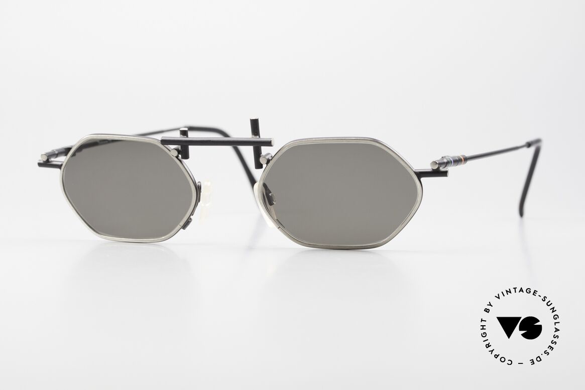Casanova RVC5 Geometrische Sonnenbrille, Casanova Sonnenbrille, Mod. RVC-5, Gr. 48/20, Col. 02, Passend für Herren und Damen