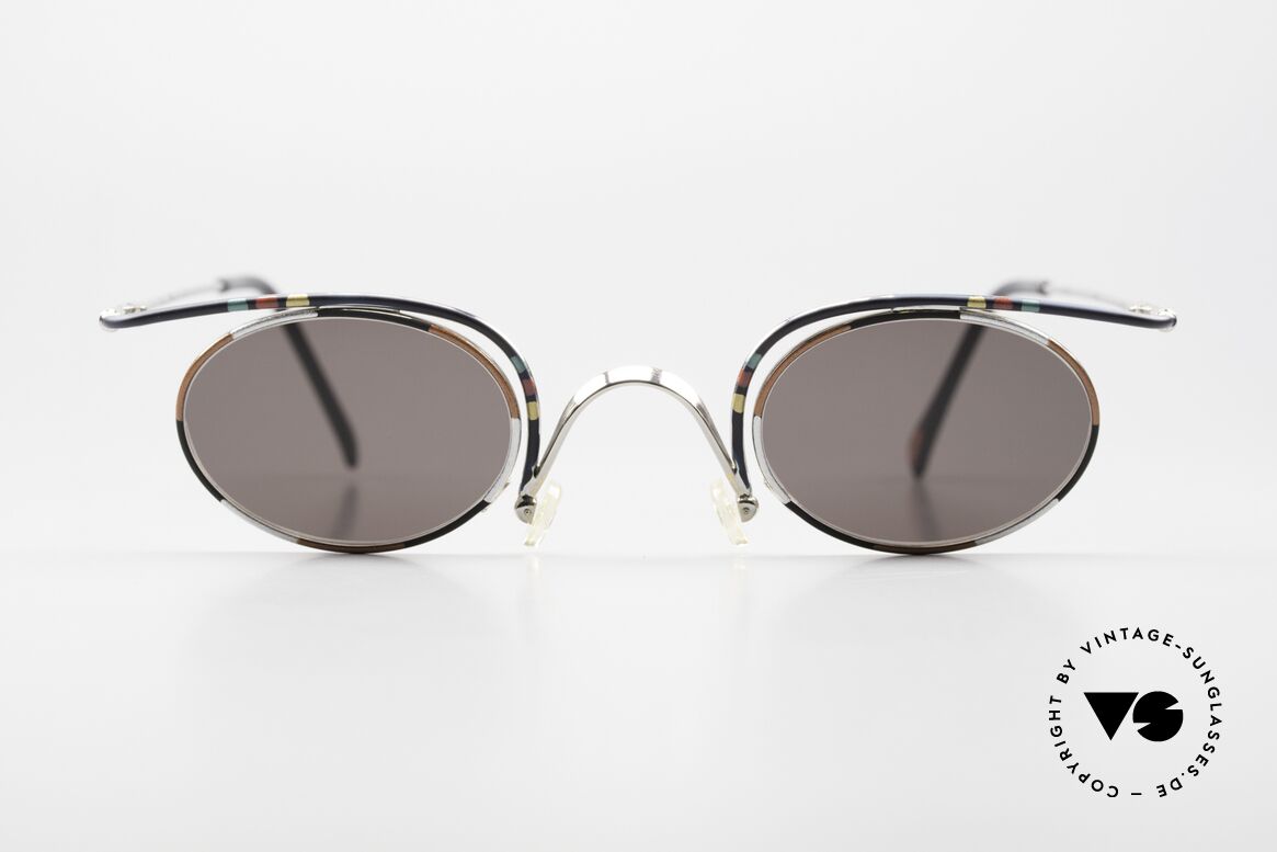 Casanova LC31 Ovale Sonnenbrille Crazy, LC: "Liberty Collezione", was im Ital. "Jugendstil" ist, Passend für Herren und Damen