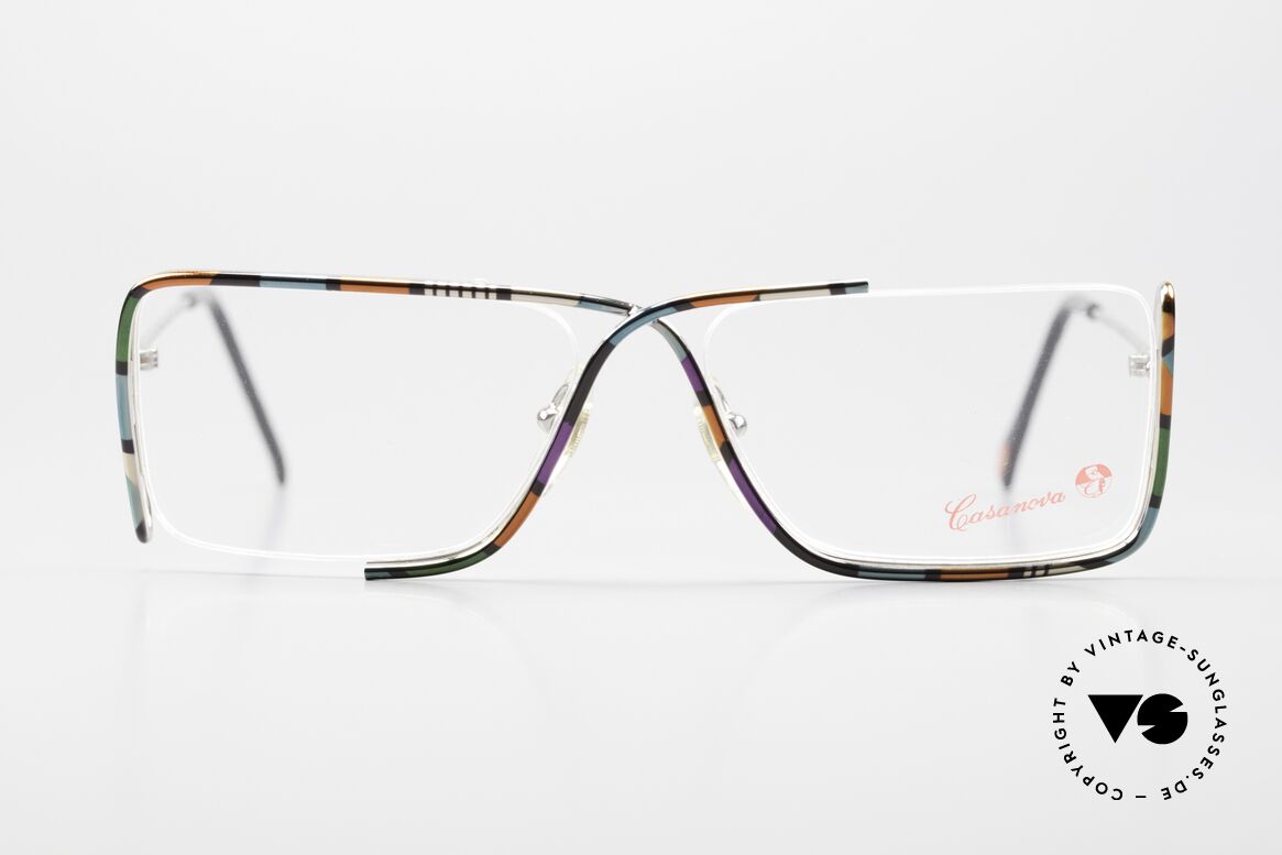 Casanova FC31 Futurismus Kunstbrille 90er, "FC" steht für 'Futurismo Collezione' = Futurismus, Passend für Herren und Damen