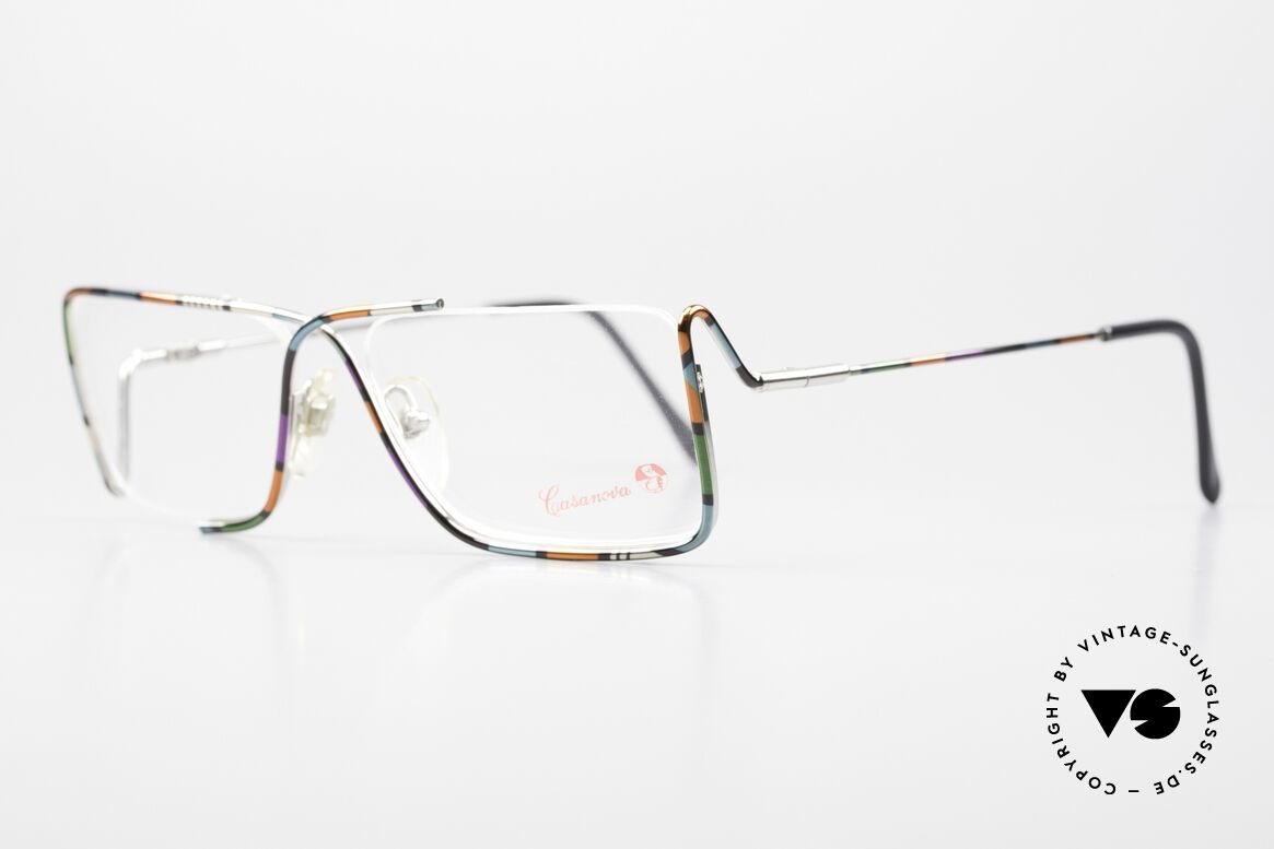 Casanova FC31 Futurismus Kunstbrille 90er, Kunst der visuellen Vergegenwärtigung von Bewegung, Passend für Herren und Damen