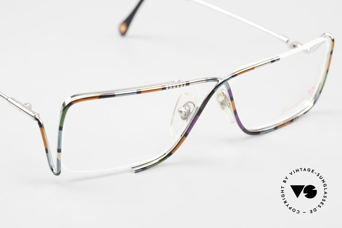 Casanova FC31 Futurismus Kunstbrille 90er, Centre Pompidou Paris ist vom Futurismus beeinflusst, Passend für Herren und Damen