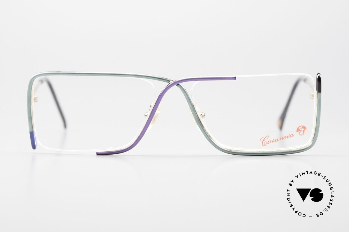 Casanova FC31 Kunstbrille Futurismus 90er, "FC" steht für 'Futurismo Collezione' = Futurismus, Passend für Herren und Damen