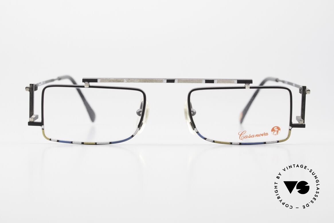 Casanova RVC3 Puristische Brille Geometrie, RVC ="RietVeld Collezione"; war ein niederl. Architekt, Passend für Herren und Damen