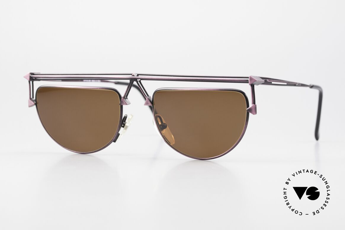 Casanova RVC1 Künstler Sonnenbrille 90er, Casanova Sonnenbrille, Mod. RVC-1, Gr. 50/20, col. 02, Passend für Herren und Damen