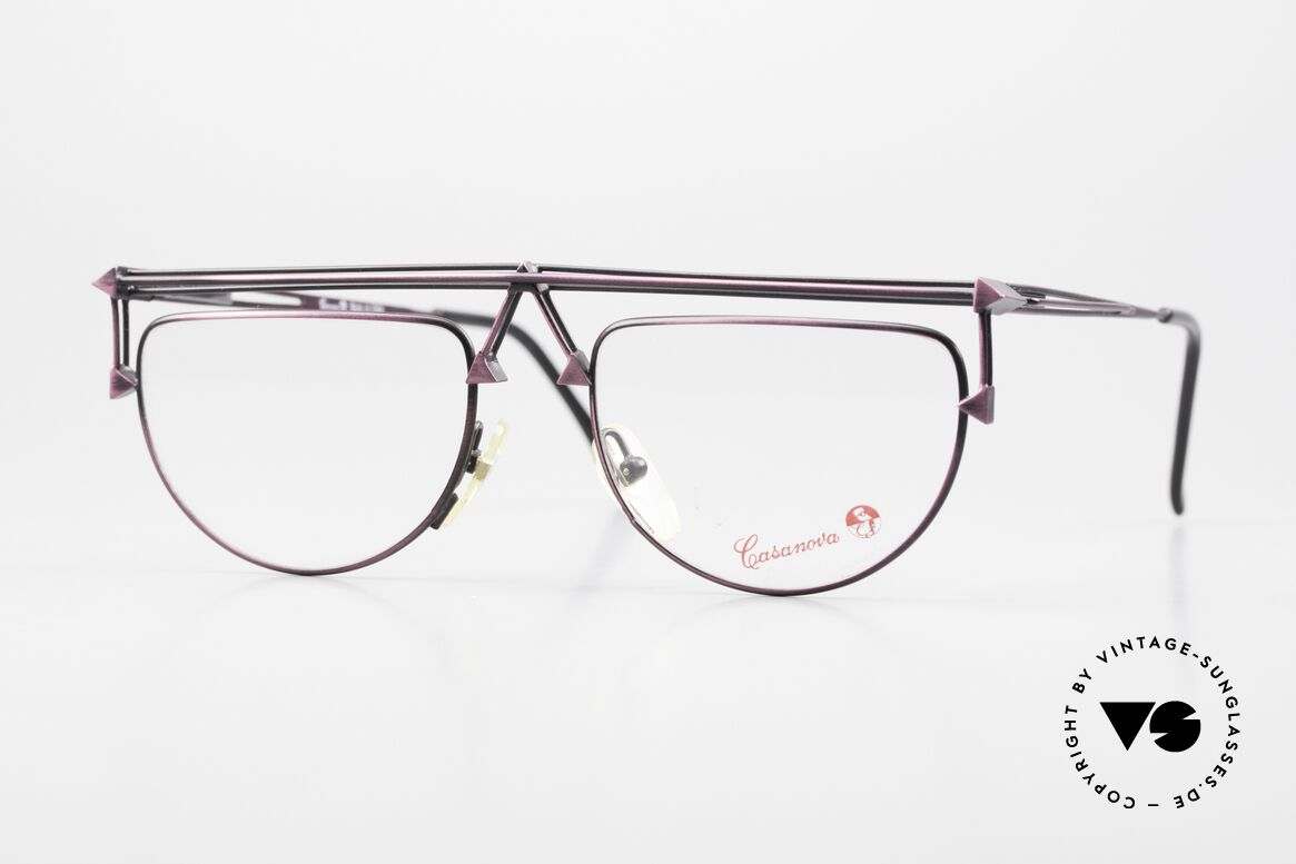 Casanova RVC1 Architektur Brillenfassung, Casanova Sonnenbrille, Mod. RVC-1, Gr. 50/20, col. 02, Passend für Herren und Damen
