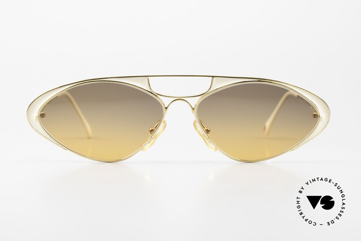 Casanova LC8 Sonnenbrille Jugendstil 90er, Casanova Sonnenbrille, Modell LC-8, Gr. 58/20, col. 01, Passend für Damen
