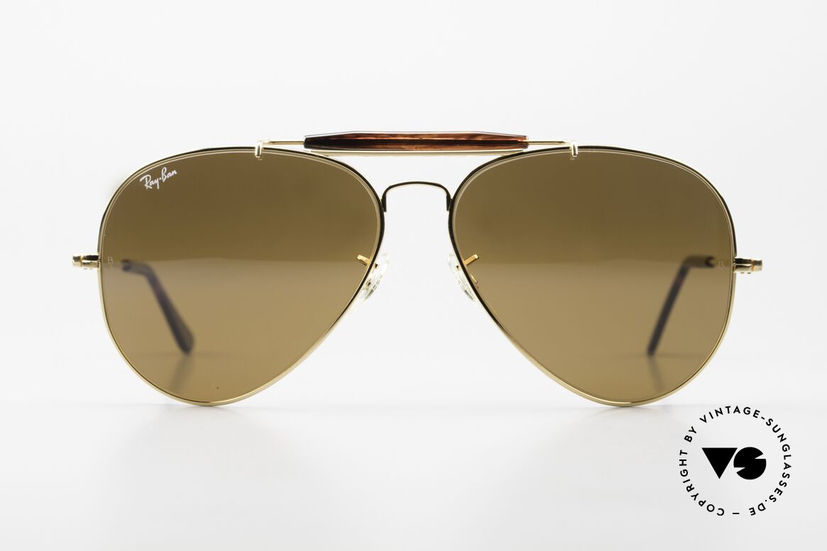 Ray Ban Outdoorsman II Tortuga Deep Groove Frame, kostbare 'DEEP GROOVE' Sonder-Edition; in Gr. 62/14, Passend für Herren