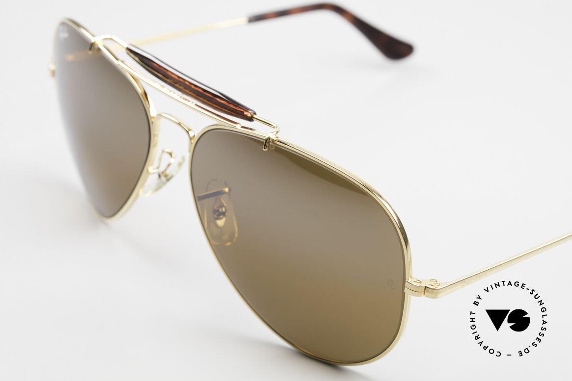 Ray Ban Outdoorsman II Tortuga Deep Groove Frame, ungetragen (inzwischen ein begehrtes Sammlerstück), Passend für Herren