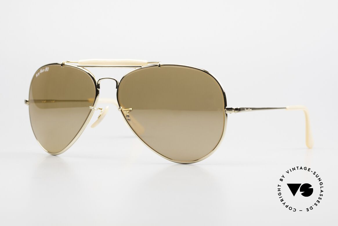 Ray Ban The General 62mm RB50 Mirrored B&L Lenses, Ray Ban Sonnenbrille 'THE GENERAL' 1937-1987, Passend für Herren