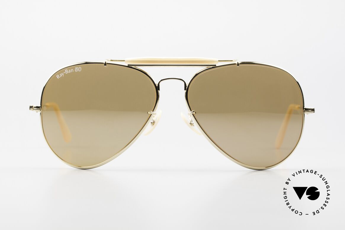 Ray Ban The General 62mm RB50 Mirrored B&L Lenses, das teuerste und meistgesuchte Ray-Ban Modell, Passend für Herren