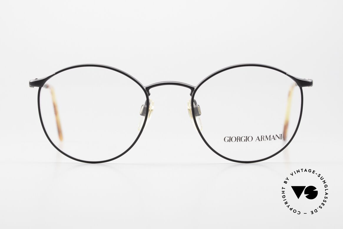 Giorgio Armani 132 Rare Alte 1990er Pantobrille, "klassischer" geht's nicht (weltbekannte Panto-Form), Passend für Herren