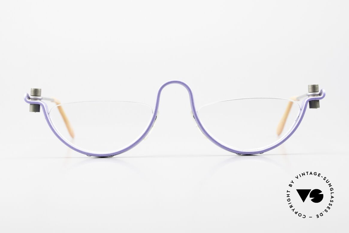 ProDesign No1 Brille Jagd Auf Roter Oktober, vintage Aluminium Fassung im Gail Spence Design, Passend für Herren und Damen