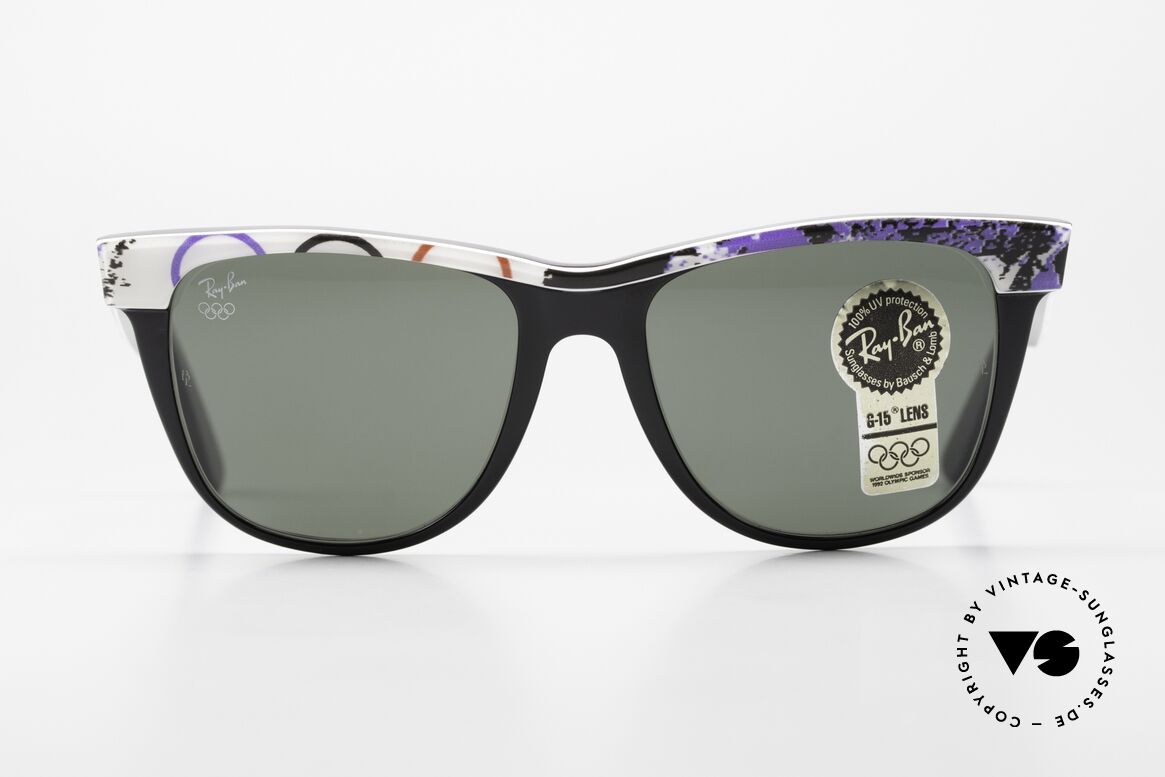 Ray Ban Wayfarer II Olympia Brille 1964 Insbruck, sehr seltene Sport Olympia Edition 'INSBRUCK 1964', Passend für Herren und Damen