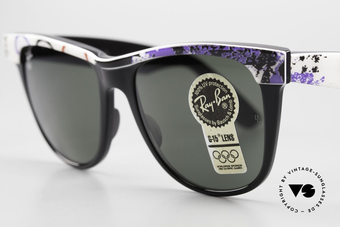 Ray Ban Wayfarer II Olympia Brille 1964 Insbruck, ungetragene Rarität und ein begehrtes Sammlerstück, Passend für Herren und Damen