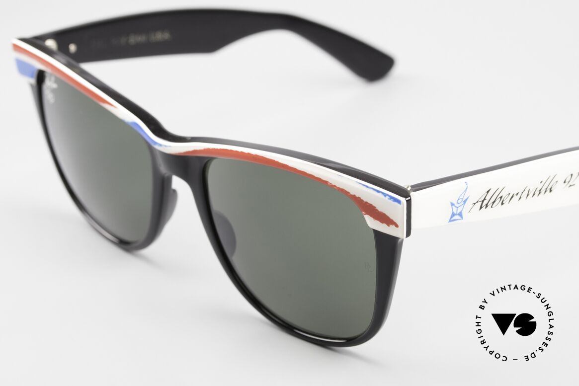 Ray Ban Wayfarer II Olympia Brille 1992 Albertville, KEINE retro Sonnenbrille; ein altes vintage ORIGINAL, Passend für Herren und Damen