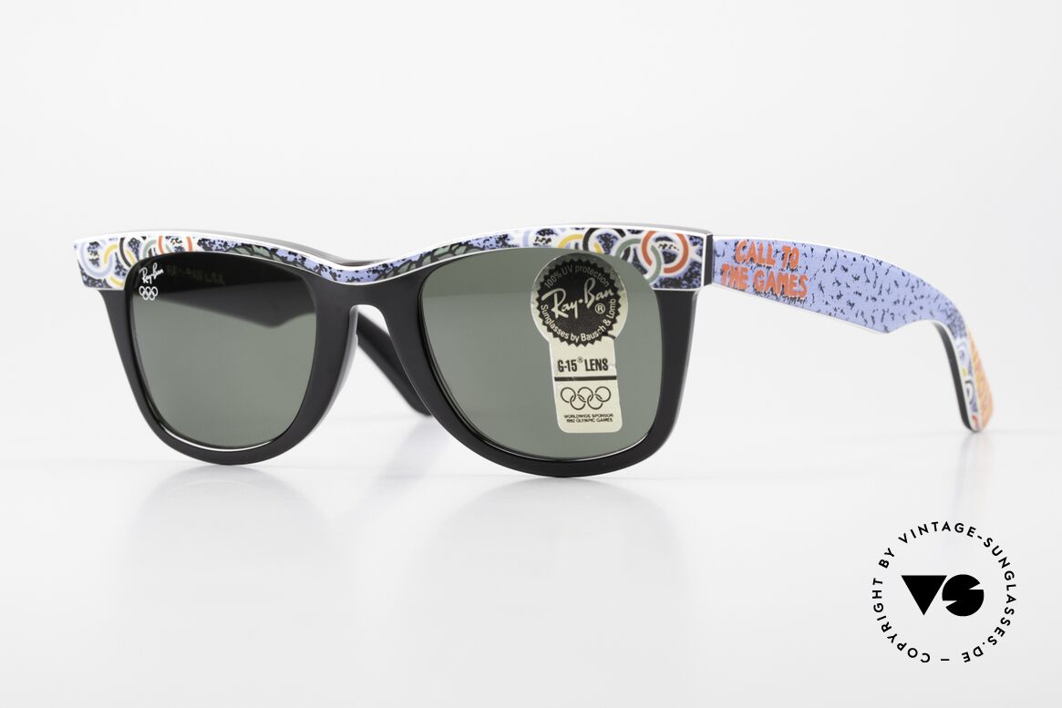 Ray Ban Wayfarer I Olympia Brille 1932 Los Angeles, limitierte B&L USA vintage Wayfarer Sonnenbrille, Passend für Herren und Damen