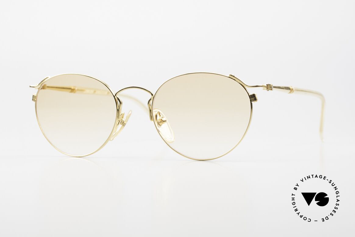 Jean Paul Gaultier 57-2271 22kt Vergoldete Fassung 90er, vintage 1990er Jean Paul Gaultier Kult-Sonnenbrille, Passend für Herren und Damen