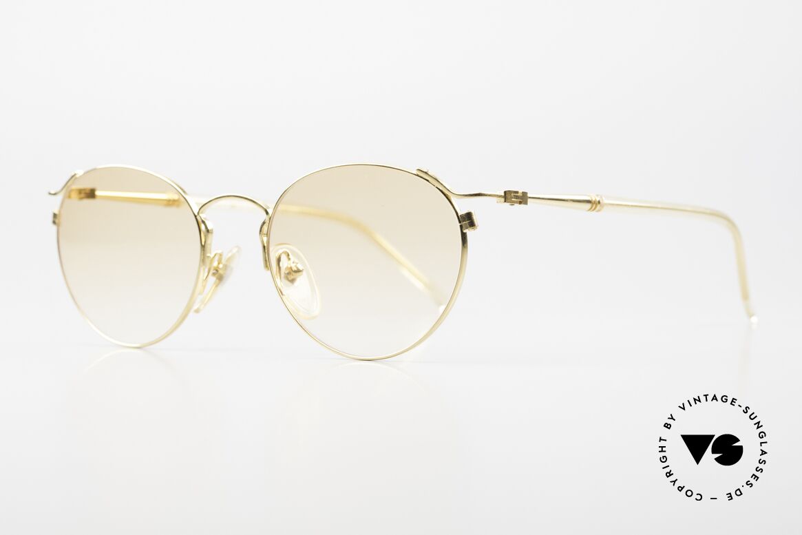 Jean Paul Gaultier 57-2271 Junior Gaultier Vintage Brille, 22kt vergoldete Luxus-Fassung in Größe 51-18, 140, Passend für Herren und Damen