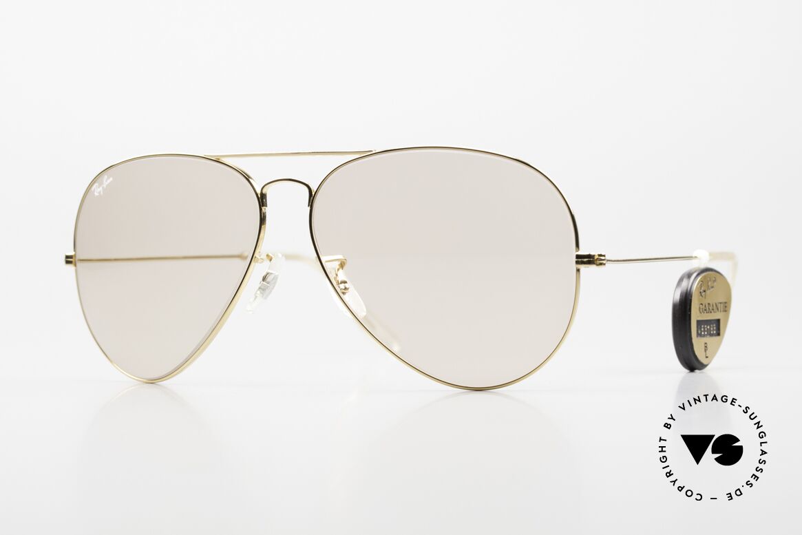 Ray Ban Large Metal II Changeable Linsen B&L USA, legendäre Ray-Ban USA B&L Pilotensonnenbrille, Passend für Herren