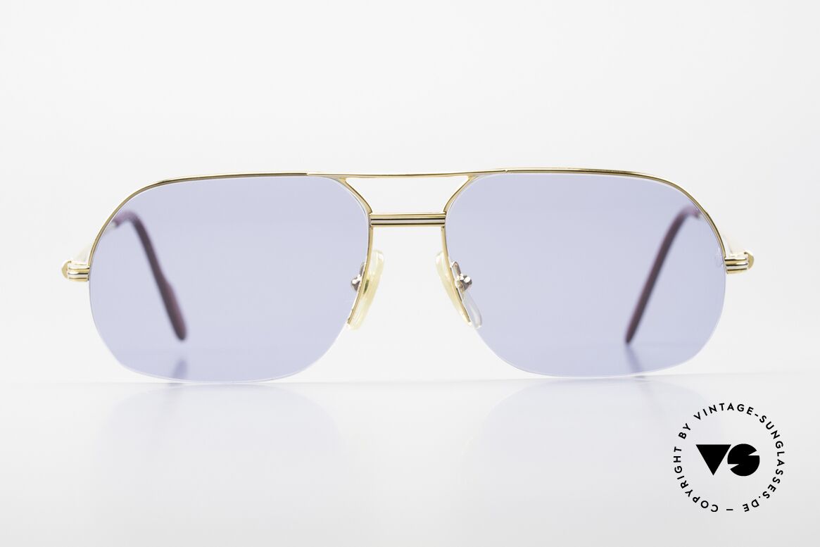 Cartier Orsay Herren Sonnenbrille Nylor, markante Cartier Sonnenbrille; Größe 58°15, 135, Passend für Herren