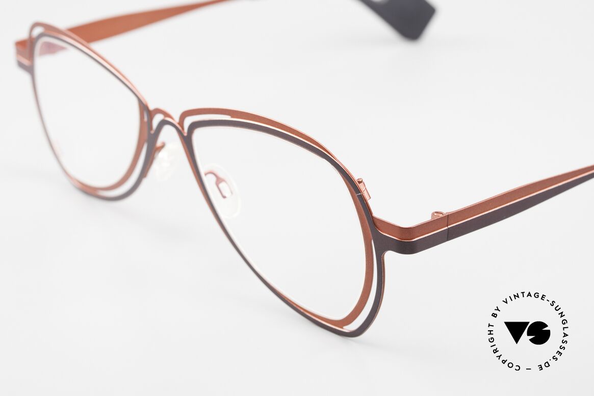Theo Belgium Eye-Witness VB Designerbrille Damen Herren, eines tolles Designerstück und echter Hingucker, Passend für Herren und Damen