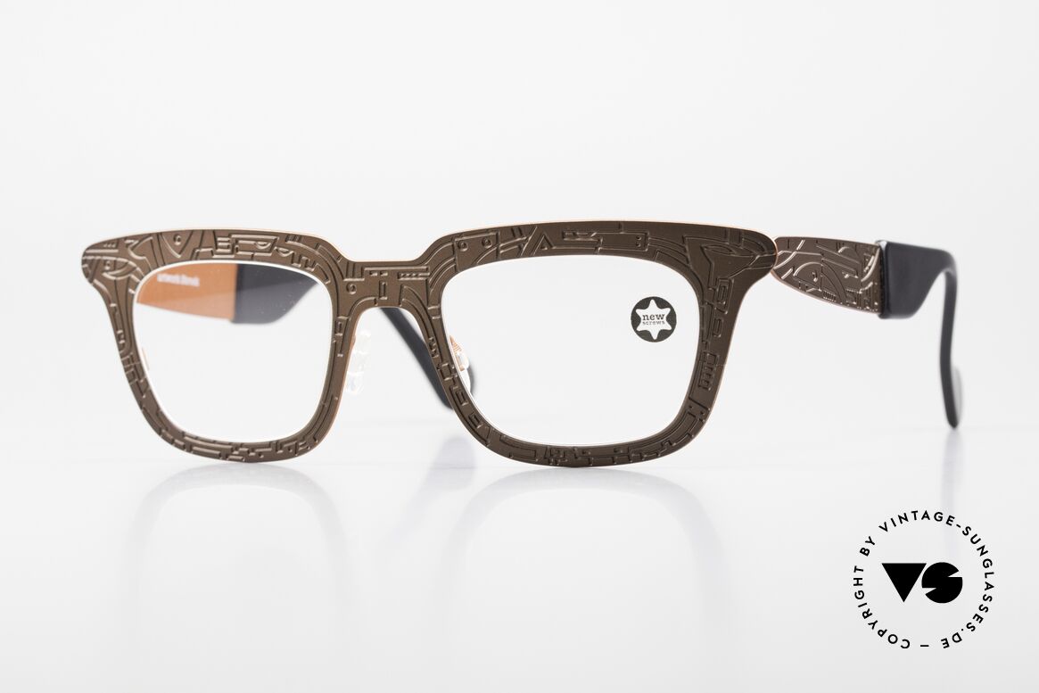 Theo Belgium Zoo Künstlerbrille Von Strook, markant eckige Designerbrille v. THEO Belgium, Passend für Herren und Damen