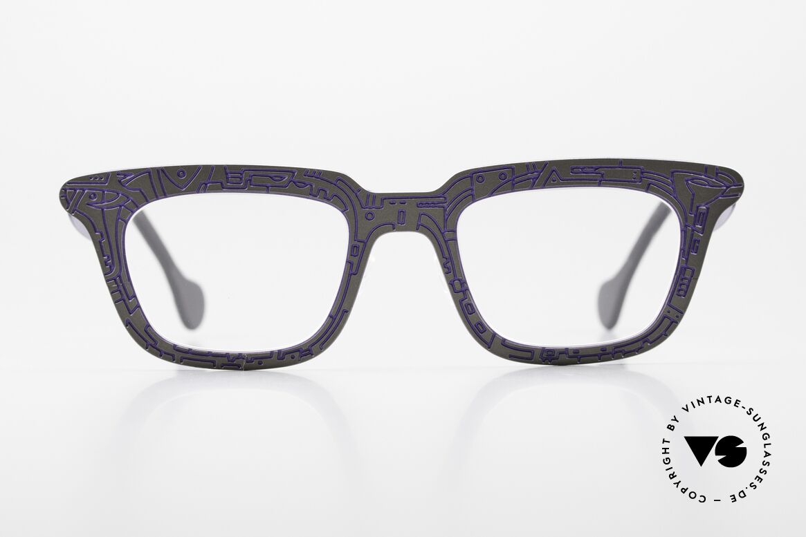 Theo Belgium Zoo Von Strook Künstlerbrille, markant eckige Designerbrille v. THEO Belgium, Passend für Damen Theo Belgium Zoo Von Strook Künstlerbrille, markant eckige Designerbrille v. THEO Belgium, Passend für Damen
