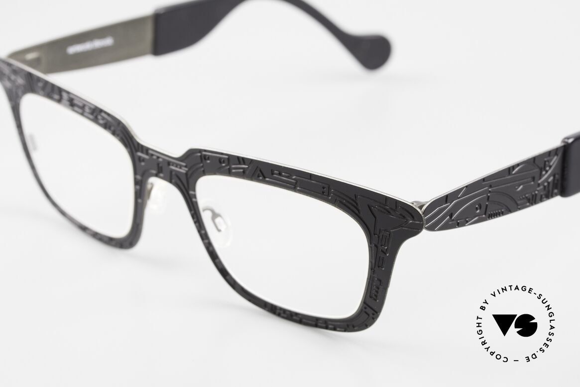 Theo Belgium Zoo Künstlerbrille Designerbrille, aufgrund Größe & Form eher eine Unisex-Brille, Passend für Herren und Damen