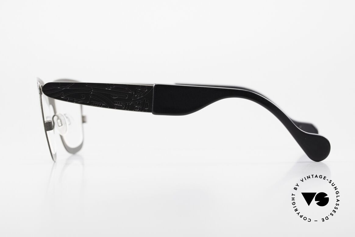 Theo Belgium Zoo Künstlerbrille Designerbrille, ungetragen; wie alle unsere vintage Theo Brillen, Passend für Herren und Damen