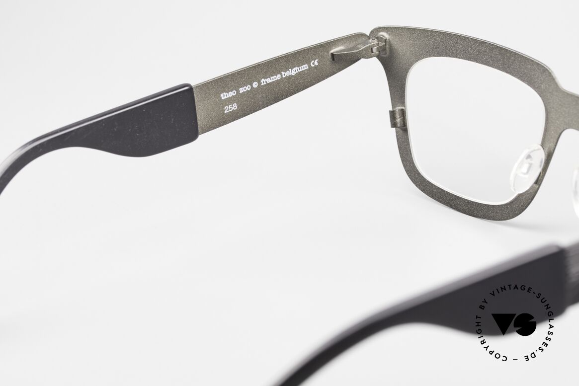 Theo Belgium Zoo Künstlerbrille Designerbrille, Größe: large, Passend für Herren und Damen