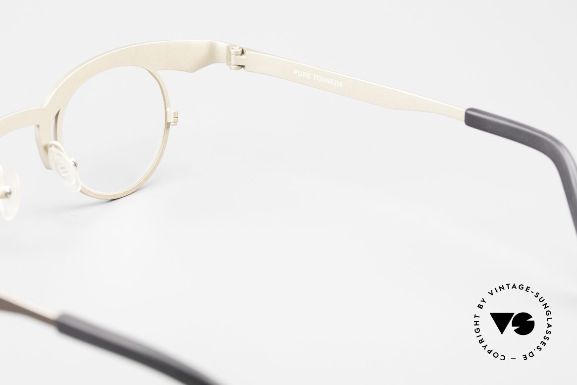 Theo Belgium O Designerbrille Titanium, Größe: large, Passend für Damen