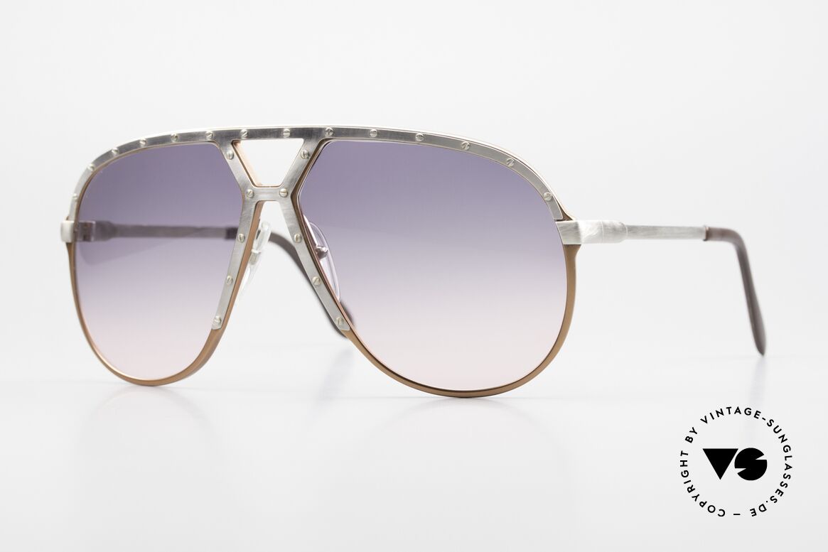 Alpina M1 Einzelstück Grau-Pink Verlauf, vintage Alpina M1 West Germany Sonnenbrille, Passend für Herren
