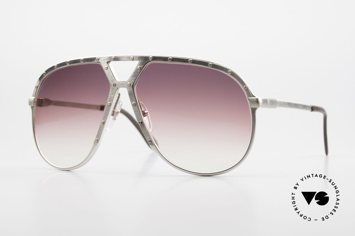 Alpina M1 Rare Fassung In Antik-Silber, vintage Alpina M1 West Germany Sonnenbrille, Passend für Herren