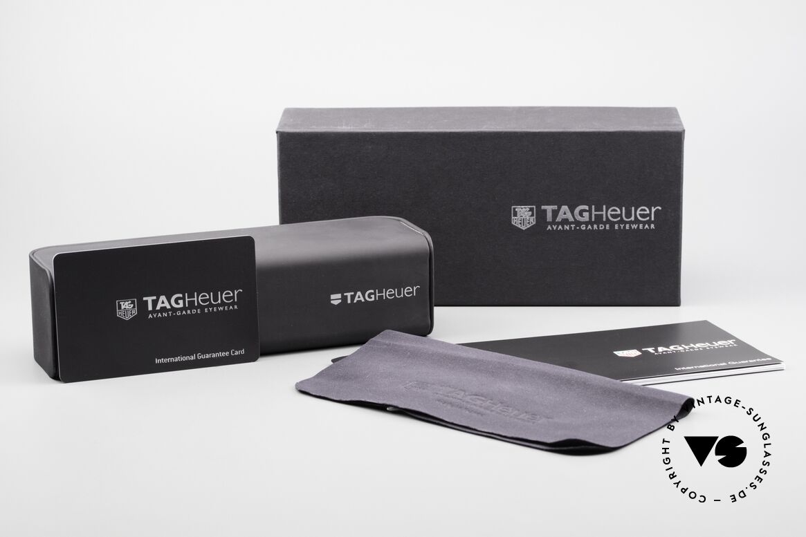 Tag Heuer L-Type 0114 Alligator-Leder Brille Luxus, Größe: medium, Passend für Herren