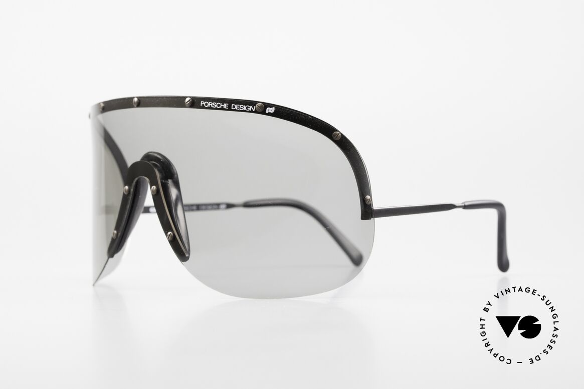 Porsche 5620 Yoko Ono Sonnenbrille 80er, getragen von Yoko Ono ("Rolling Stone" Magazin, 1981), Passend für Herren und Damen