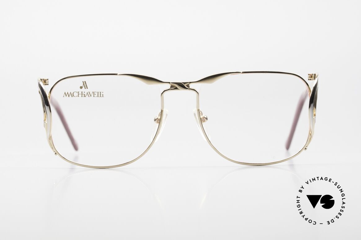 Machiavelli 6-10 Titanbrille Extravagant, ein wirklich exzentrisches Original aus den 80er Jahren, Passend für Damen