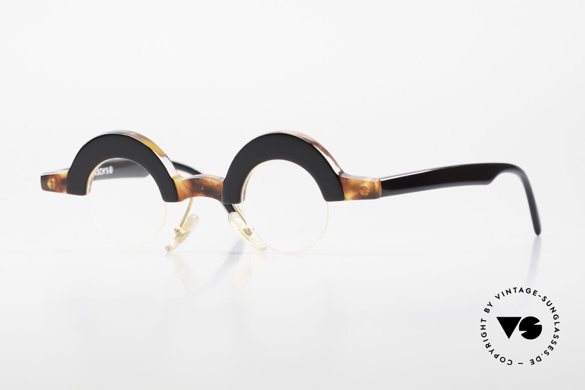 Proksch's A5 Runde 90er Nylor Brille Crazy, "crazy" vintage Brillengestell mit Nylor-Faden, Passend für Herren und Damen
